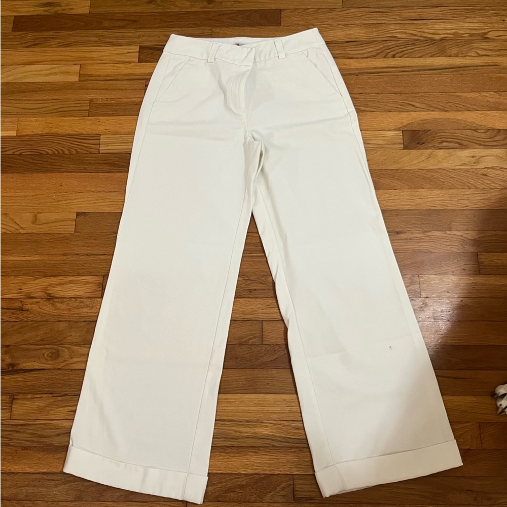 Jennifer Lopez Wide Legged Cream Pants Sz 10